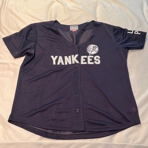 Pink Yankees jersey